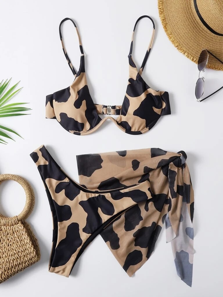 Biquíni 3 Peças Estampado