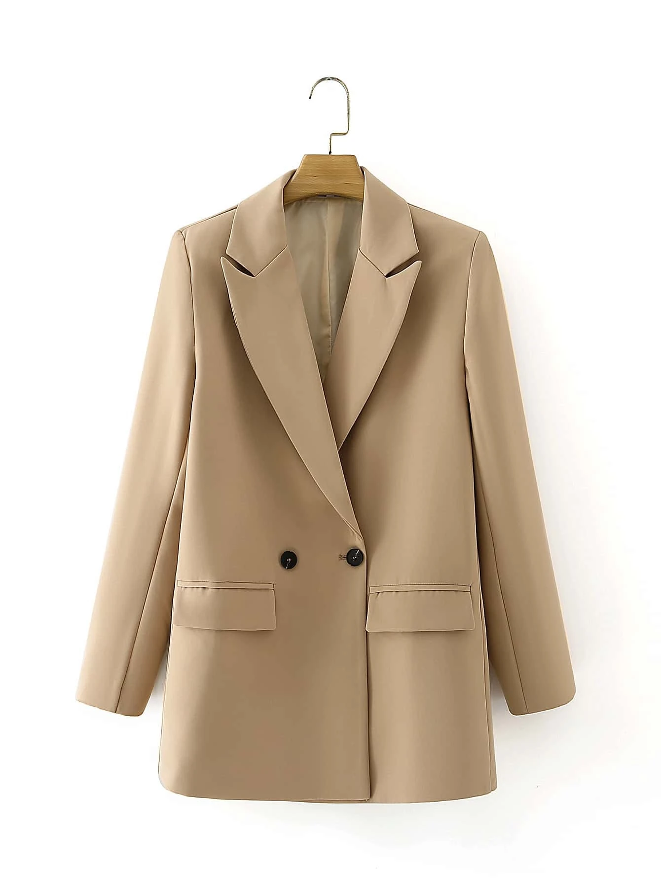 Blazer Feminino Alfaiataria Bege