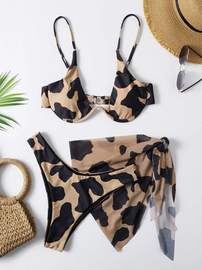 Biquíni 3 Peças Estampado