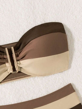 Biquíni Marrom com Bege Katarina