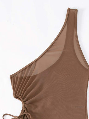 Biquíni e Saída de Praia 3 Peças Marrom Ibiza