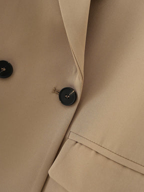 Blazer Feminino Alfaiataria Bege