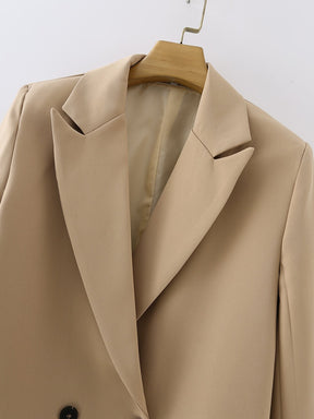 Blazer Feminino Alfaiataria Bege