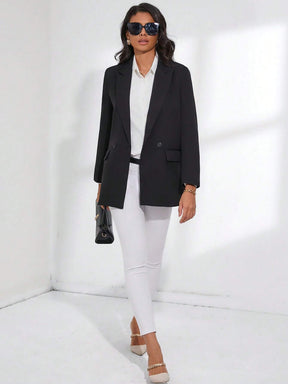 Blazer Feminino Alfaiataria Preto