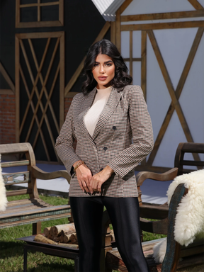 Blazer Feminino Xadrez