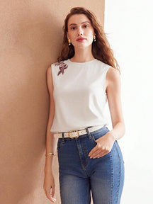 Blusa Feminina Branca Nápoles