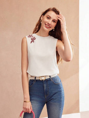 Blusa Feminina Branca Nápoles