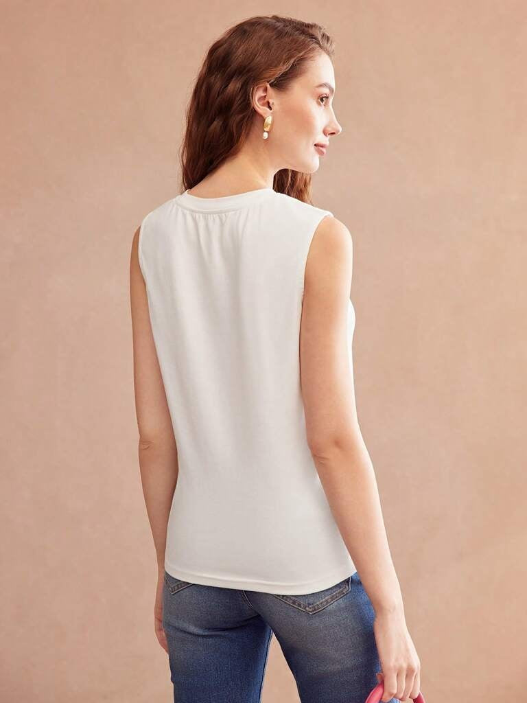 Blusa Feminina Branca Nápoles